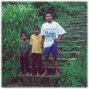 photo of three Khasi boys