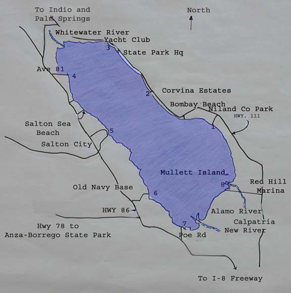 a map of the Salton Sea area