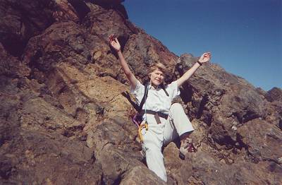 Joy on the summit of  Mt. Tamalpais