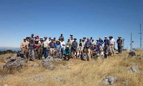 Large group atop Black Mountain