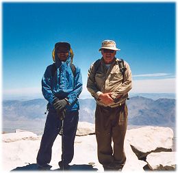 Dinesh and Harold at the summit