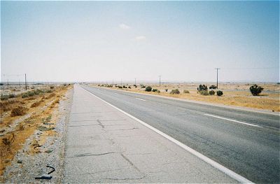 bleak, empty highway ahead