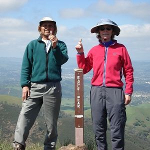 Dinesh and Joy atop Eagle Peak